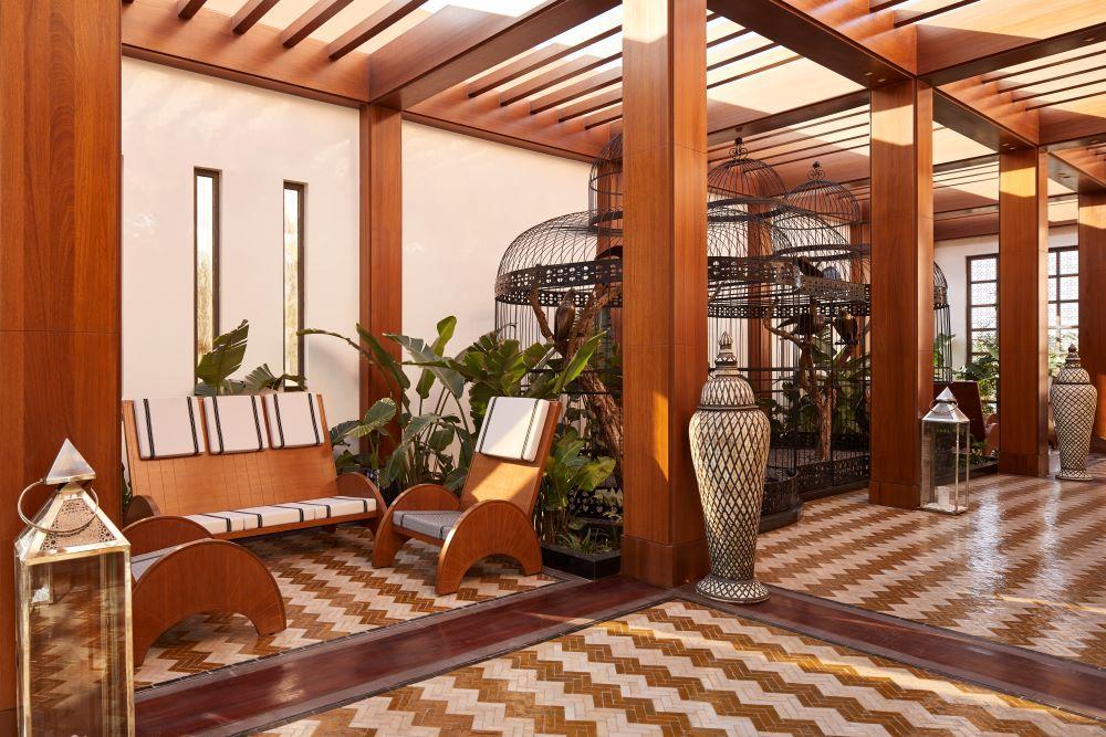Moevenpick Hotel Mansour Eddahbi Marrakech Марракеш Экстерьер фото The lobby of the hotel